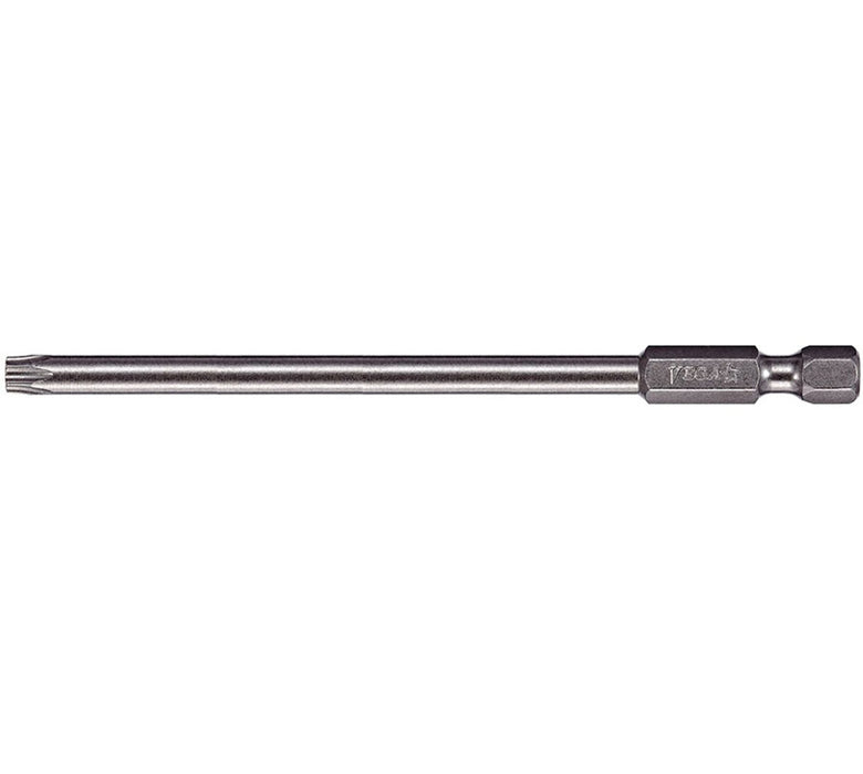 Vega Tools 9 TORX Power Driver Bit 1150T09A - 1/4 in-Hex Shank - S2 Modified Steel - 6 in Length #064