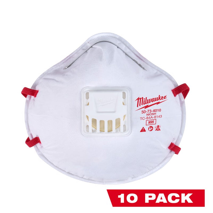 RESPIRATOR N95 VLV 10PK