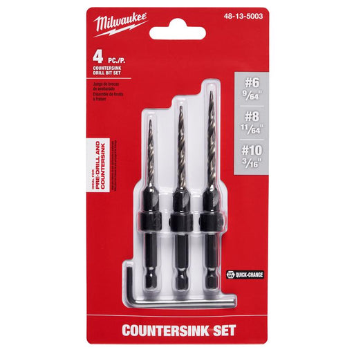 COUNTERSINK BIT SET 3PC