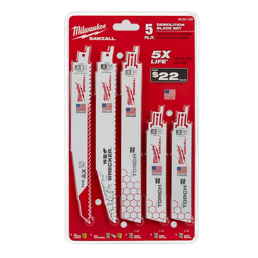 SAWZALL BLADE SET 5PC