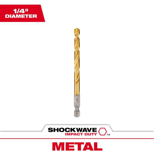 TITANIUM DRILL BIT 1/4