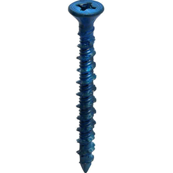 Buildex 3/16-in Blue Flat-Head Phillips Concrete Screws BX51096