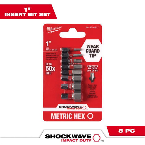 MW HEX BIT SET MET 1 8P