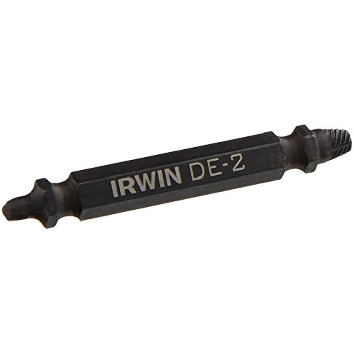 IRWIN 1876222 Impact Performance Series Grip Double-Ended Screw Extractor Insert Bit, De-2