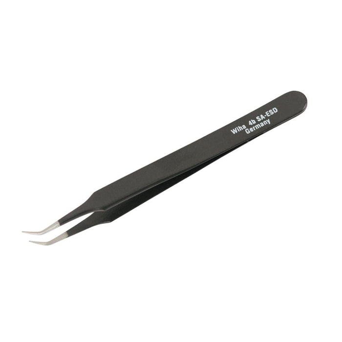 Wiha ESD Safe Tweezers Very fine Points 40° Tapered to Tip