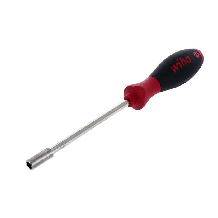 Wiha 34759 Nut Driver with Hex Bolster and SoftFinish Handle, Inch, 1/4"