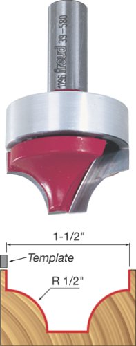 Freud 39-100 3/4-Inch Diameter Cove & Bead Groove Router Bit with 1/4-Inch Shank