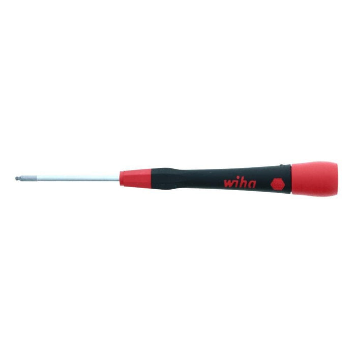 Wiha 26447 Ball End Hex Screwdriver with Precision Soft PicoFinish Handle, Metric, 2.5 x 60mm