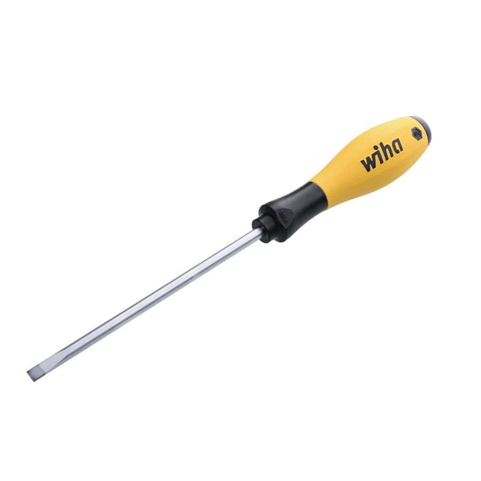 Wiha 30246 Slotted Screwdriver, ESD Safe with SoftFinish Handle, 5.5mm