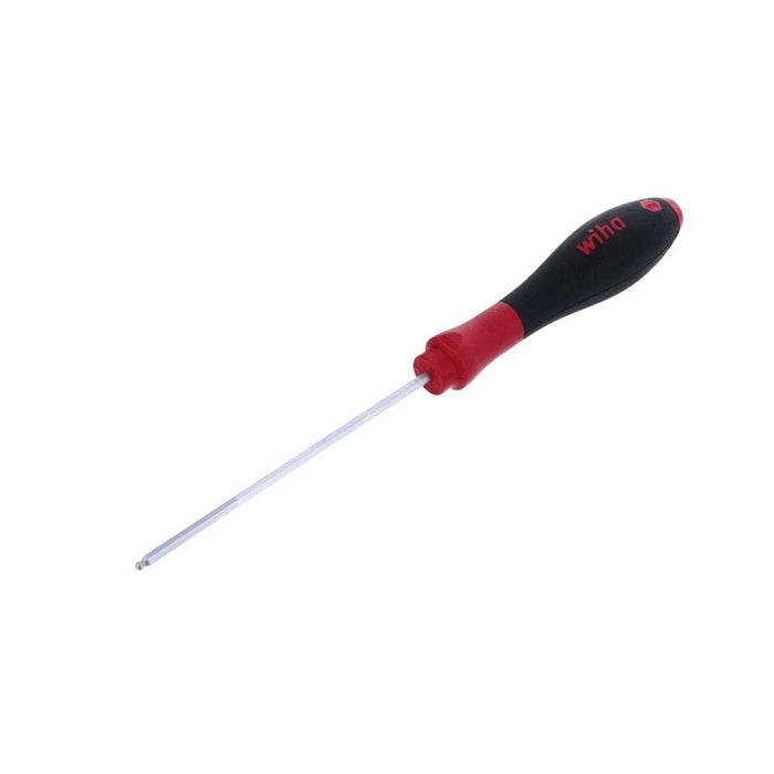 Wiha 36719 Ball End Hex Driver, with SoftFinish Handle, No Ring, Inch, 3/32 x 100mm
