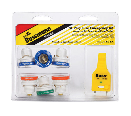 Bussmann 30 amps Plug Fuse Kit 7 pk