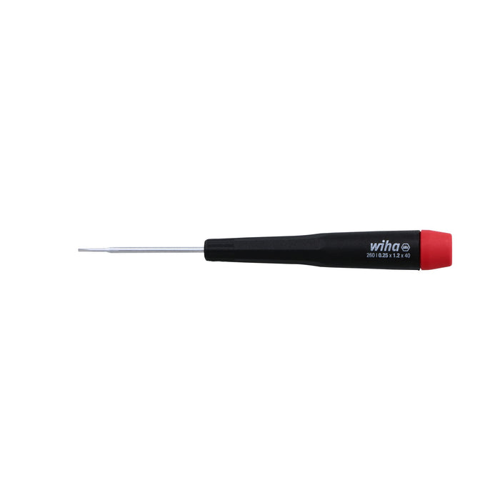 Wiha 96012 Slotted Screwdriver with Precision Handle, 1.2 x 40mm
