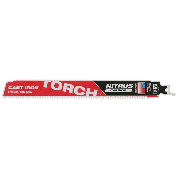 Milwaukee The Torch 9 in. Nitrus Carbide Cast Iron Reciprocating Saw Blade