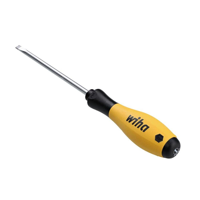 Wiha 30246 Slotted Screwdriver, ESD Safe with SoftFinish Handle, 5.5mm