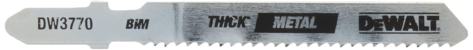 DEWALT - DW3770-5 Jigsaw Blades, Thick Metal Cutting, T-Shank, 3-Inch