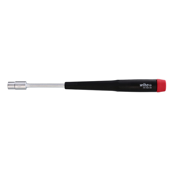 Wiha 96560 Nut Driver Metric Screwdriver with Precision Handle, 6.0 x 60mm