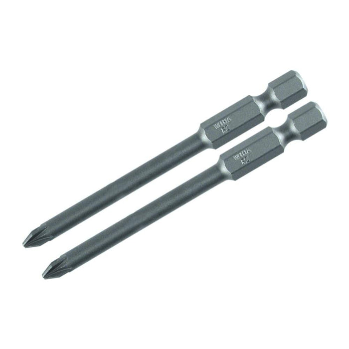 Wiha Pozidriv 70mm Power Bits, 2 Pack