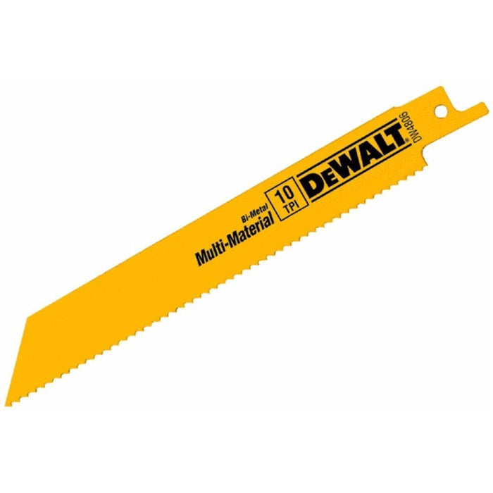 DEWALT Reciprocating Saw Blades, Straight Back, 6-Inch, 10 TPI, 2-Pack (DW4806-2)