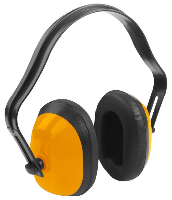 Tolsen Ear Muff CE and ANSI Approved, SNR: 26db, NRR= 21db, Easily Adjusts for Quick Fitting, Soft Foam-Filled Cushion Provides Excellent seal