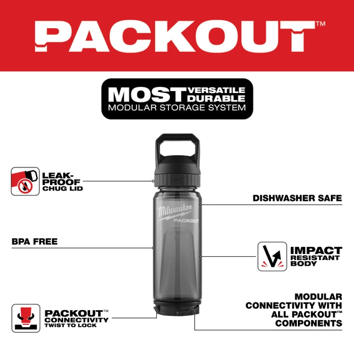 Milwaukee 48-22-8371B PACKOUT™ 25oz Bottle with Chug Lid