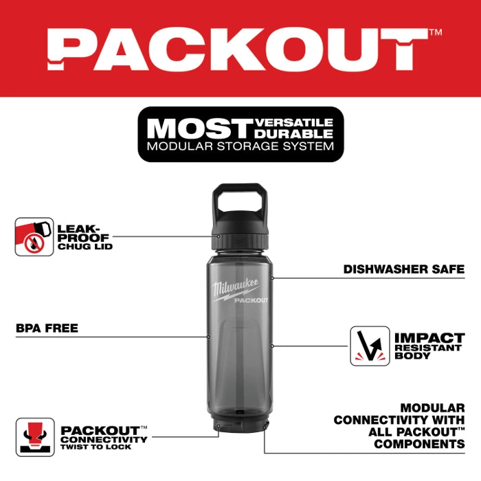 Milwaukee 48-22-8372B PACKOUT™ 34oz Bottle with Chug Lid