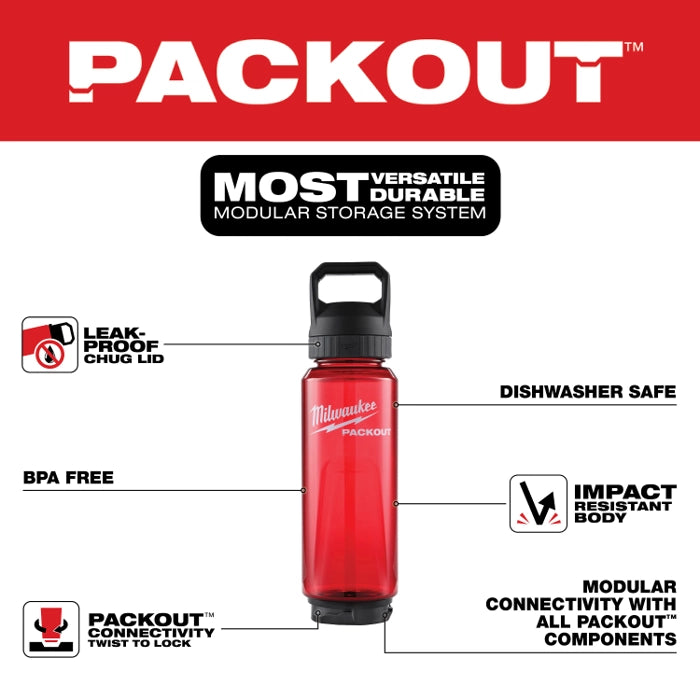 Milwaukee 48-22-8372R PACKOUT™ 34oz Bottle with Chug Lid