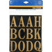 HILLMAN 2 in. Reflective Gold Vinyl Self-Adhesive Letter Set A-Z 52 pc