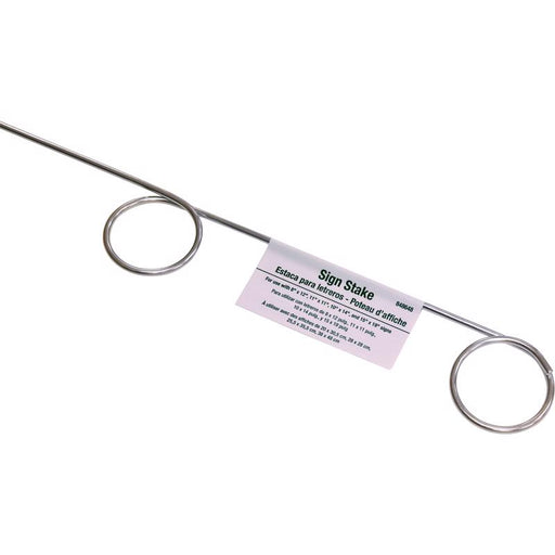 Hillman English Clear Caution Sign 28 in. H X 1.75 in. W