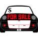 HILLMAN English White For Sale Sign 10 in. H X 14 in. W