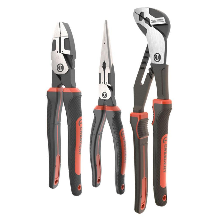 CRESCENT - Z2 3Pc Mixed Dual Material Plier Set (Z2SET3CG)