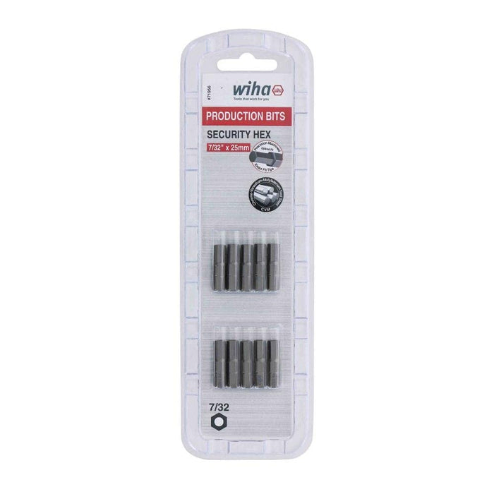 Wiha Security Hex Inch Insert Bit 7/32" x 25mm