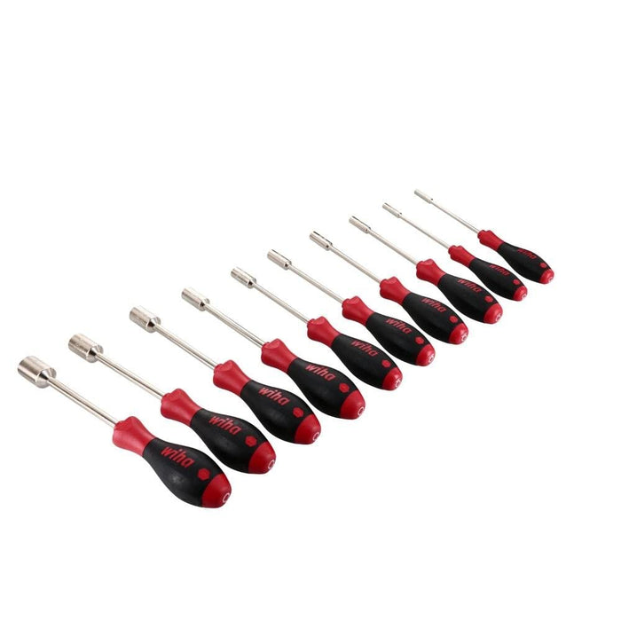 Wiha 34195 Nut Driver Set, Inch, 3/16 - 5/8 , 10 Piece