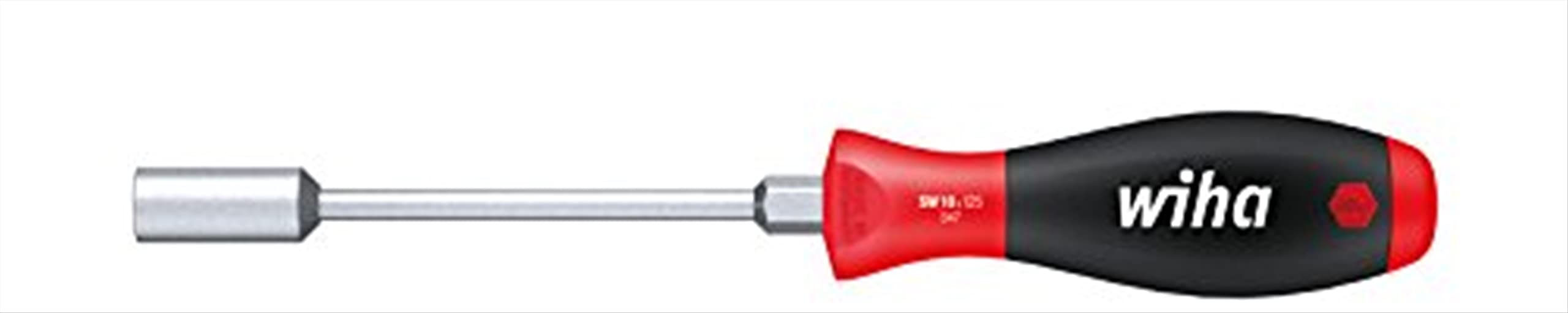 Wiha 34727 Nut Driver with Hex Bolster and SoftFinish Handle, 12.0 x 125mm