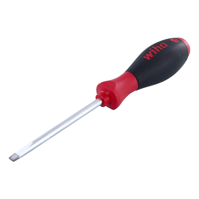 Wiha 30223 Slotted Screwdriver with SoftFinish Handle, 6.5 x 100mm