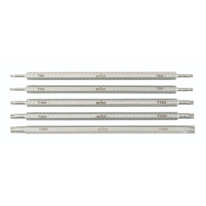 Wiha Drive-Loc VI Double End Security Torx Blade Set, 5 Piece