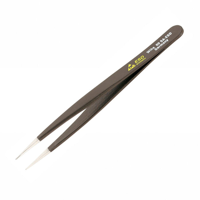 Wiha 44532 Heavy Duty Tweezers Tapered to Strong Point