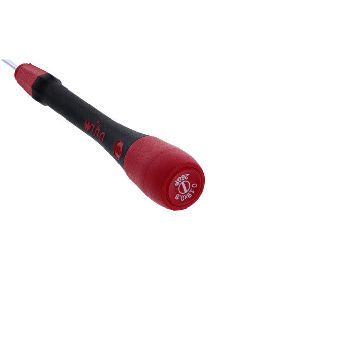 Wiha 26050 Slotted Screwdriver with PicoFinish Handle, 0.8 x 40mm