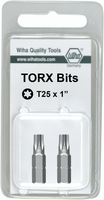 Wiha Torx Align Insert Bit T8 x 25mm (2 Bit Pack)