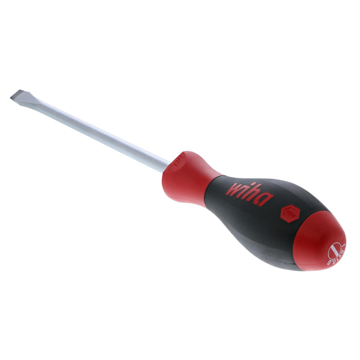Wiha 30235 Slotted Screwdriver with SoftFinish Handle, 10.0 x 200mm