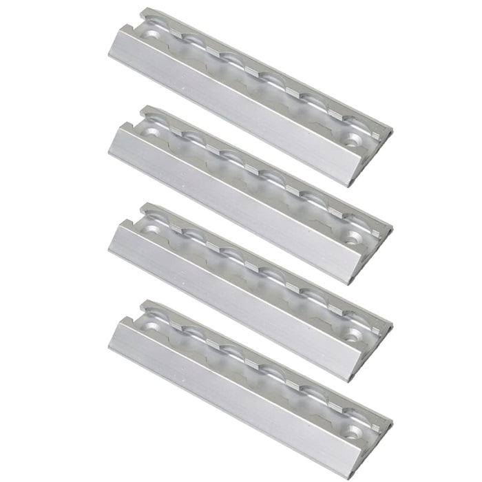 Boxer Aluminum L-Track Ultimate Tracks - 4-Pk, 6in.L x 1.75in.W, 2,200-Lb. Breaking Strength, Silver, Model# 31026