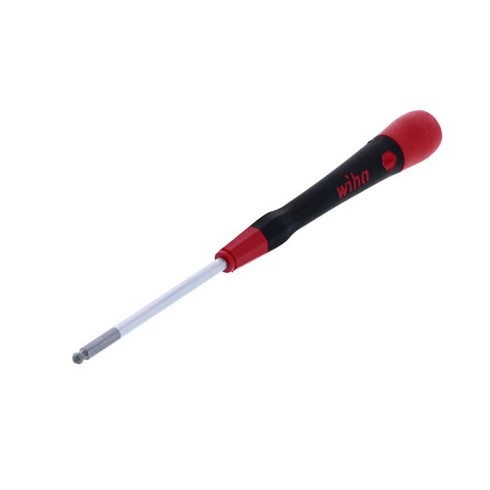 Wiha 26463 Ball End Hex Screwdriver with Precision Soft PicoFinish Handle, Inch, 1/8 x 60mm