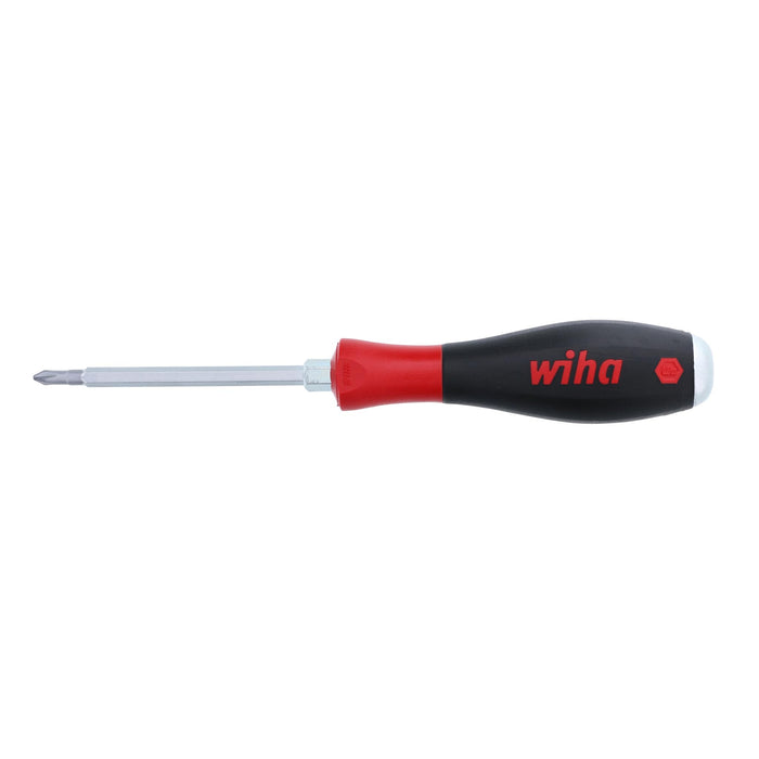 Wiha 53110 Phillips Screwdriver with SoftFinish Handle and Solid Metal Cap, 1 x 80mm