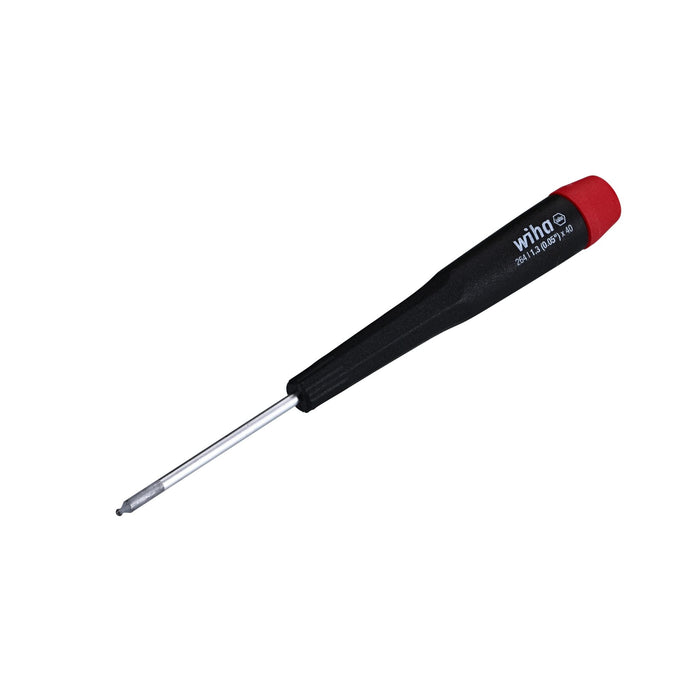 Wiha 96413 Ball End Hex Inch Screwdriver with Precision Handle, .050 x 40mm