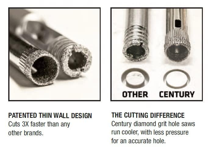 Century Drill & Tool 05577 Diamond Hole Saw, 3/4"