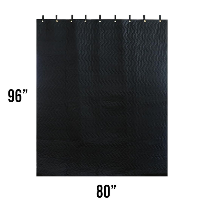 BoxerTools Pro Studio Grommeted Sound Dampening Blanket 80 in. x 96 in. Light Blocker, Acoustic Blanket, Wall Hanging, Insulated, Sound Reducing, XL Size, Thick Heavy Duty