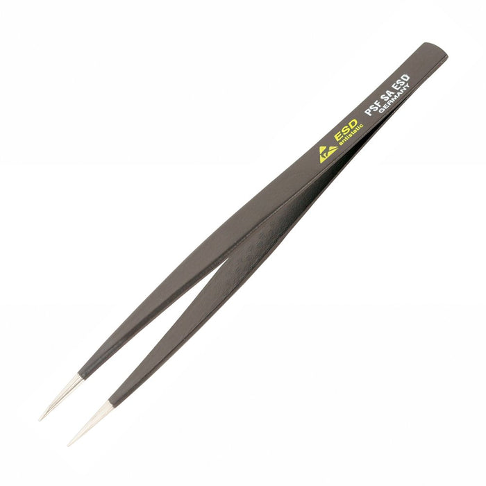 Wiha 44523 Long Rounded to 1.0mm Wide No Serration Professional ESD Precision Tech Tweezers