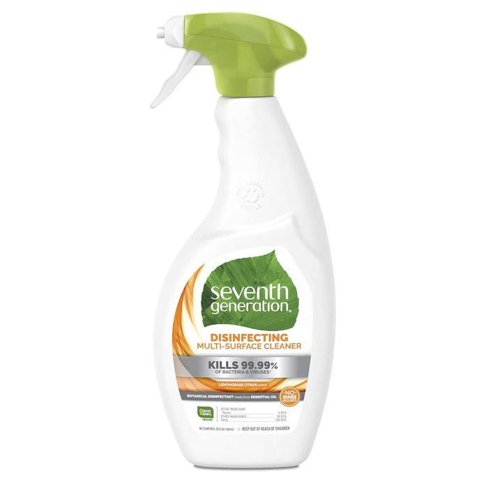 Seventh Generation 22810Ct Botanical Disinfecting Multi-Surface Cleaner 26 Oz Spray Bottle