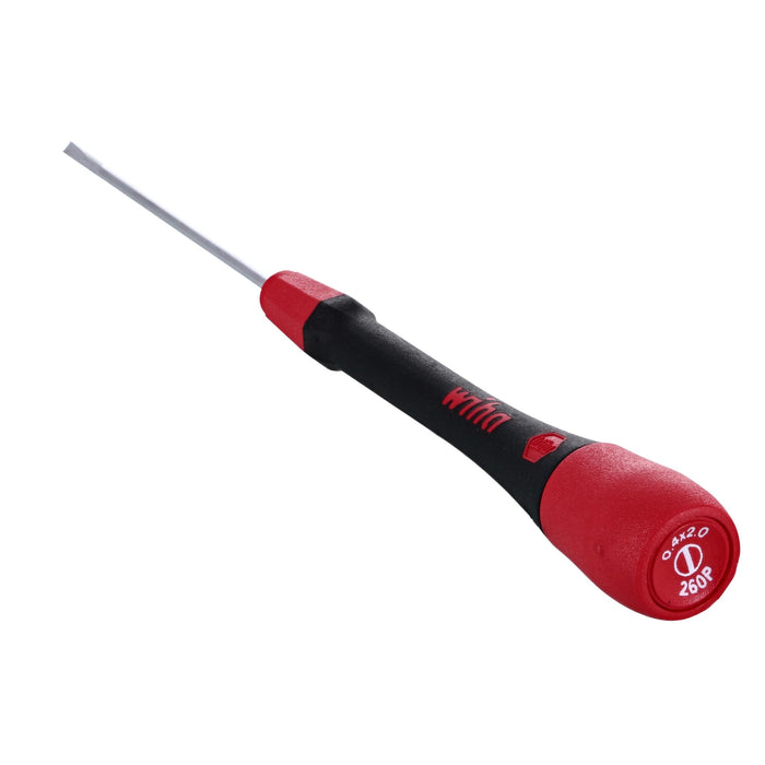 Wiha 26061 Slotted Screwdriver with PicoFinish Handle, 2.0 x 60mm