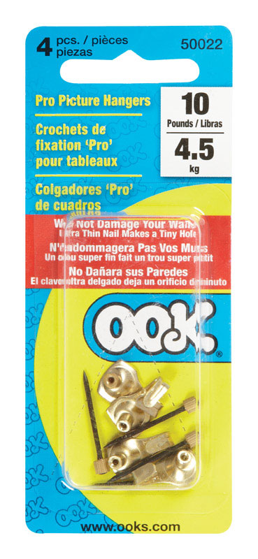 OOK Professional Picture Hanger 10 lb 4 pk