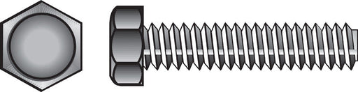 HILLMAN 1/4 in. D X 3-1/2 in. L Zinc Plated Steel Hex Tap Bolt 100 pk